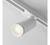 Maytoni Focus Zoom, sistema de 1 fase. Lámpara LED para carril de alimentación UNITY, 12W, regulable, 3000K, blanco, 15,8 cm, índice de reproducción cromática (CRI) 90Ra, UGR < 15, blanco cálido
