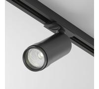 Maytoni Focus Zoom, sistema de 1 fase, luminaria LED para carril de alimentación, 12W, regulable, 4000K, color , 15,8 cm, índice de reproducción cromática 90Ra, UGR < 15, blanco neutro