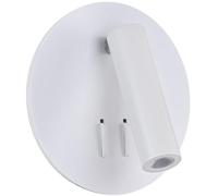 Maytoni Ios lámpara de pared 1x9 W blanco C176-WL-01-6W-W