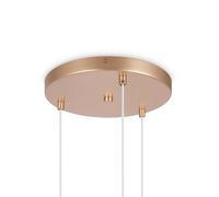 Maytoni Lámpara colgante Basic Form, blanco/oro, 3 luces.