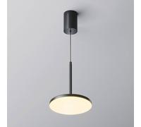 Maytoni lámpara colgante LED Plato, negra, Ø 18,5 cm, aluminio EC:EPREL:1850460
