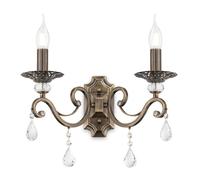 Maytoni RC247-WL-02-R, 2 bombillas, casquillo E14, IP20, color bronce