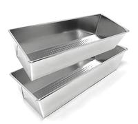 Mayuela - Molde de Horno 30 cm Set 2 - Molde Rectangular Horno para Pan, Bizcocho y Cake - Bandeja de Hornear para Repostería y Pan Casero - Aluminio