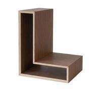 Maze Estante de pared L-shelf Nogal. 30×38×29 cm