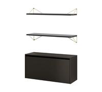 Maze Sistema de estanterías Pythagoras Bundle F negro-latón