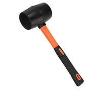 Mazo De Goma A Prueba De Golpes - 8 Oz/16 Oz Con Mango Ergonómico | De Piso Resistente Al Desgaste Para Tareas De Impacto Suave | Ideal Para Estacas De Tiendas De Campaña, Camping Y Carpinterí