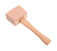 Mazo de Madera de Haya para Carpintería y Tallado, 9.5 Pulgadas | Herramienta Manual Resistente para Golpear, Uso en Artesanías y Trabajo Fino, Color Beige Natural