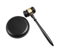 Mazo Juez Martillo de corte, mazo madera artesanal for abogado, juez, martillo subasta bloque sonido mango largo portátil