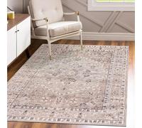 Mazovia Alfombra Salón 140x200cm Crema Clásico Oriental Suave Antialérgico | Alfombra para Dormitorio Comedor Oficina Beige Suelo Radiante Fácil de Limpiar Apto para Mascotas Resistente a Detergentes