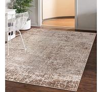 Mazovia Grande Alfombra Salón 200x300cm Crema Abstracto Suave Pelo Corto | Alfombra para Dormitorio Comedor Oficina Beige Suelo Radiante Fácil de Limpiar Resistente a Detergentes Sintético Moderno
