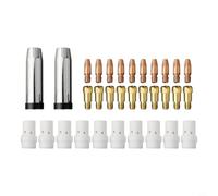 MB-36KD Kit difusor de gas 32pcs M8 Boquilla Titular - Accesorios de la antorcha de soldadura de cobre 0.8mm Tip Rack Cups MAG Tools