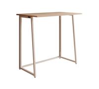 MB Muebles Bonitos, Escritorio Plegable Juvenil Gala para Estudio Ordenador, Diseño Moderno, Patas Plegables de Metal Lacado, Mesa de Melamina Mate, Color Blanco y Sonoma, Ancho 80.5 cm