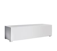 MB Muebles Bonitos | Mueble TV bajo con Patas Aitana M1 para Salón Moderno | Mueble Modular | Puerta de PVC Alto Brillo | Estructura Melamina Mate | Color Blanco | 120x32x40 cm