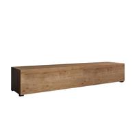 MB Muebles Bonitos | Mueble TV bajo con Patas Aitana M2 para Salón Moderno | Mueble Modular | Puerta de PVC Alto Brillo | Estructura Melamina Mate | Color Roble | 180x32x40 cm