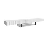 MB Muebles Bonitos | Mueble TV Colgante 150cm | Color Blanco | Renzo | Para Salón y Comedor Moderno, 1 cajón, Estructura Melamina Mate, 150x30x22cm