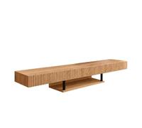 MB Muebles Bonitos | Mueble TV Colgante 150cm | Color Roble Alba | Renzo | Para Salón y Comedor Moderno, 1 cajón, Estructura Melamina Mate, 150x30x22cm