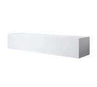 MB Muebles Bonitos - Mueble TV Colgante Luke H2 de melamina de alto brillo, 160 cm ancho, integrado para salón Negro y Blanco