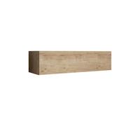 MB Muebles Bonitos - Mueble TV colgante modelo Aitana M1 de melamina y MDF con acabado PVC alto brillo para salón, ancho 120 cm