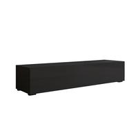 MB Muebles Bonitos | Mueble TV Nora H2 | Negro | 160x32x40 cm | Con patas, 1 Puerta, 3 Compartimentos, Para Salón Moderno