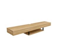 MB Muebles Bonitos | Mueble TV Suspendido Aydin para Salón Moderno | Sonoma | Para Salón y Comedor Moderno, Mueble colgante, Estructura Melamina Mate, 150x29,6x22, Mueble TV Colgante Color Sonoma