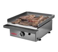 MBH - Plancha a gas 400x400 mm económica para hostelería. Fry Top profesional de acero laminado para bar y restaurante.