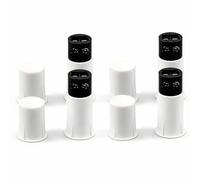 MC-33C - Sensor de contacto para puerta de ventana empotrada normalmente cerrada, interruptor magnético empotrable para seguridad del hogar (4 juegos)
