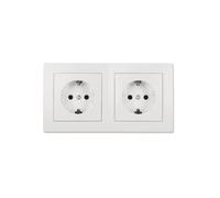 MC POWER - Enchufes de pared | Flair | Set Beginner 2S 3 piezas | blanco mate