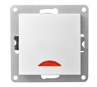 MC Power Flair - Interruptor (250 V ~/10 A, UP), luz de control, color blanco mate