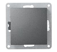 MC POWER Flair - Interruptor de luz empotrable (10 A, 230 V, conexión de bornes de rosca), color antracita mate