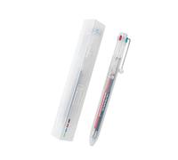 MCAOAL Plan de bolígrafo de escritura multicolor, selección de con botón de presión, cuerpo transparente para diarios, marcado y notas diarias, bolígrafo para escribir notas, papelería para trabajo