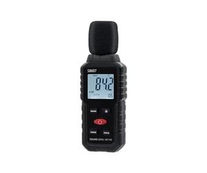 Mcbazel Digital Medidor de Decibelios, 30-130dB Medidor de Decibelios de Ruido con Pantalla LCD Digital Retroiluminada, Medidor de Sonido Portátil para Uso Industrial y Escolar