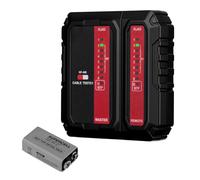 Mcbazel Tester para Cables de Red RJ11 RJ45, Comprobador de Cable de LAN, Comprobador de Cable Telefónico, Cable de Conexión para CAT6A, CAT6, CAT5E, CAT5
