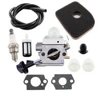 MCHNIC Carburador con junta, filtro de aire, bujía para soplador de hojas Stihl BG 56, BG 56C, SH 56, sustituye a Zama C1M-S260B, 4241 120 0615