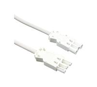 McLED Enchufe y Acoplamiento GST 18, Cable de conexión 300 mm 230 V, plástico Blanco, Plata