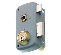 MCM Cerradura de sobreponer 2556 BPR 70 - Izquierda con cilindro redondo