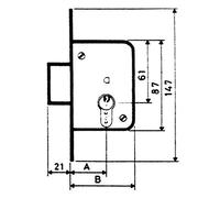Mcm M12517 - Cerradura aface 1312/2-35