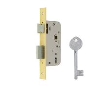 MCM Cerradura de embutir Aface M54877 1508-2-35 1 punto 35 canto recto latonado