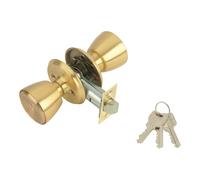 MCM Cerradura con pomo 508 con llave latonado entrada 70 mm