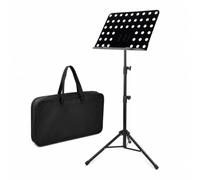 MCMUZKZS Atril de Lectura Soporte Libro Partituras Estante Ajustable Sentado O de Pie Trípode Metálico Plegable Ligero Adecuado para Niños Estudiantes Práctica, Negro, 80-150 Cm