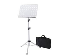 MCMUZKZS Atril de Lectura Soporte Libro Partituras Estante Ajustable Sentado O de Pie Trípode Metálico Plegable Ligero Adecuado para Niños Estudiantes Práctica, Blanco, 80-150 Cm
