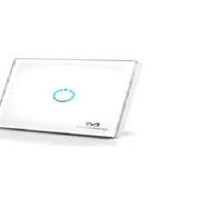 MCO Home Z-Wave Glass Touch Panel Switch, 1 relay, MH-S311, White