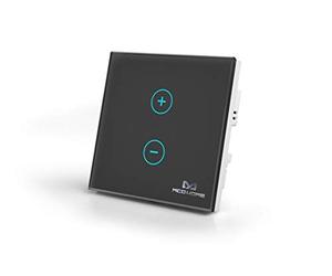 MCO Home Z-Wave Smart Light Dimmer with Touch Panel, MH-DT411, Black
