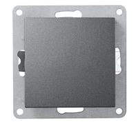 McPower Flair - Interruptor de luz (250 V ~/10 A, UP), color antracita, mate