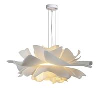 MCWYH Lámpara colgante moderna y sencilla con ajuste de línea para colgar, lámpara colgante creativa minimalista, lámpara colgante de flores, lámpara colgante de acrílico, lámpara de araña para sala d