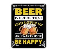 MDBJTCYZN Rustic Cheers to Times Vintage Beer Metal Tin Sign Pub Style Wall-Art for Man Cave Garage Home Bar 8 X 12 inch