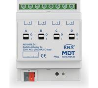 MDT, actuador KNX para cargas inductivas, 16/20 A, 4 canales, con regulación, 1 unidad.