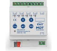 MDT, actuador KNX para interruptores/persianas, 16/8 canales, 16 A, regulable, 1 unidad.