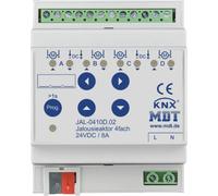 MDT, actuador KNX para persianas, 4 canales, 24 V DC, con regulación, 1 unidad.