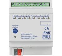 MDT KNX, actuador de calefacción, 8 canales, 24/230 V AC, REG, 1 unidad.