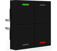 MDT KNX, interruptor de luz de 55, 4 vías, RGBW, color mate – neutro, 1 unidad.